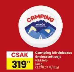 Spar Camping kördobozos ömlesztett sajt ajánlat