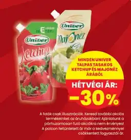 Spar Univer talpas tasakos ketchup és majonéz ajánlat