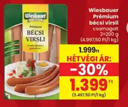Spar Wiesbauer Prémium bécsi virsli ajánlat