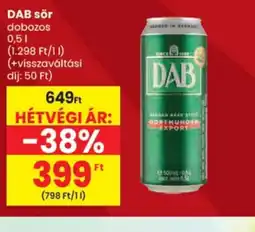Spar Dab sör ajánlat