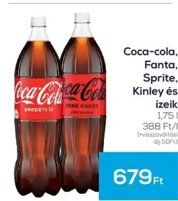 GRoby Coca-Cola, Fanta, Sprite, Kinley és ízeik ajánlat