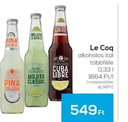GRoby Le Coq alkoholos ital ajánlat