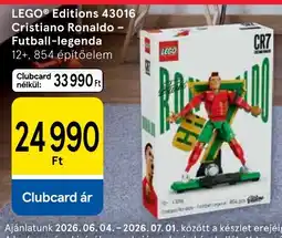 Tesco Lego Editions 43016 Cristiano Ronaldo – Futball-legenda ajánlat
