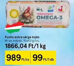 Tesco Fuchs extra sárga tojás ajánlat