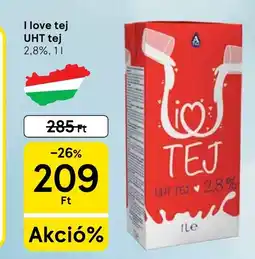Tesco I love tej UHT tej ajánlat