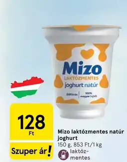 Tesco Mizo laktózmentes natúr joghurt ajánlat