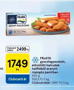 Tesco FroSTA gyorsfagyasztott halrudak ajánlat