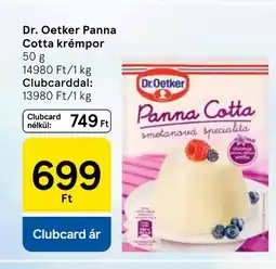 Tesco Dr. Oetker Panna Cotta krémpor ajánlat