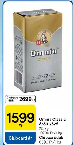 Tesco Omnia Classic őrölt kávé ajánlat