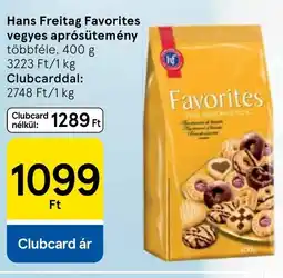 Tesco Hans Freitag Favorites vegyes aprósütemény ajánlat