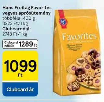 Tesco Hans Freitag Favorites vegyes aprósütemény ajánlat