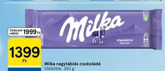Tesco Milka nagytáblás csokoládé ajánlat