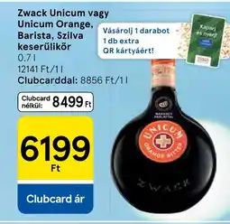 Tesco Zwack Unicum keserűlikőr ajánlat