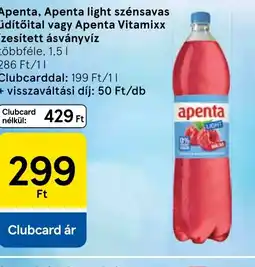 Tesco Apenta, Apenta light üdítőital vagy Vitamixx ajánlat