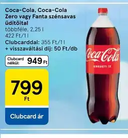 Tesco Coca-Cola, Coca-Cola Zero vagy Fanta szénsavas üdítőital ajánlat