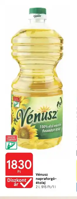 Tesco Vénusz napraforgó-étolaj ajánlat