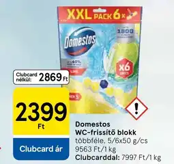 Tesco Domestos WC-frissítő blokk ajánlat