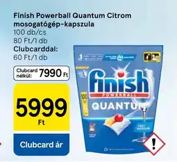 Tesco Finish Powerball Quantum Citrom mosogatógép-kapszula ajánlat
