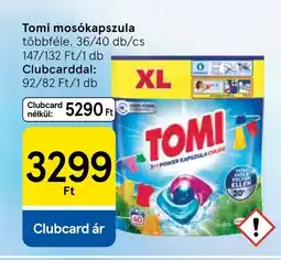 Tesco Tomi mosókapszula ajánlat