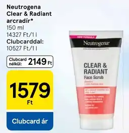 Tesco Neutrogena Clear & Radiant arcradír ajánlat