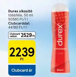 Tesco Durex síkosító ajánlat