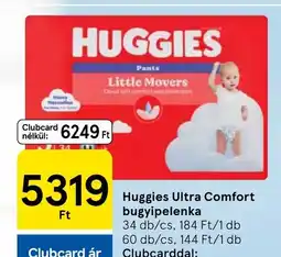 Tesco Huggies Ultra Comfort bugyipelenka ajánlat