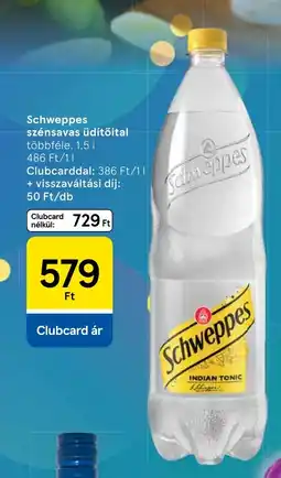 Tesco Schweppes szénsavas üdítőital ajánlat