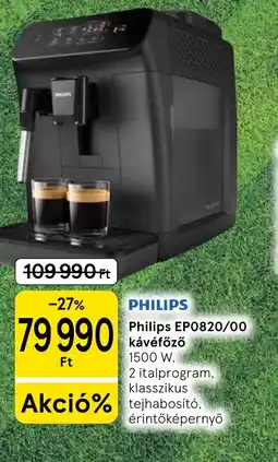 Tesco Philips EP0820/00 kávéfőző ajánlat