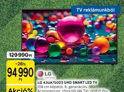 Tesco LG 43UA75003 UHD smart LED TV ajánlat