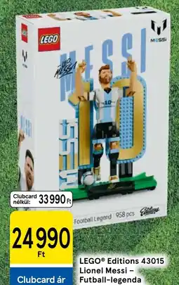 Tesco Lego Editions 43015 Lionel Messi - Futball-legenda ajánlat