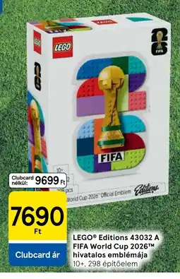 Tesco Lego Editions 43032 A fifa World Cup 2026 hivatalos emblémája ajánlat