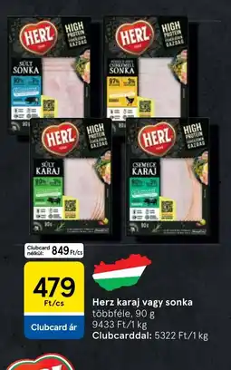 Tesco Herz karaj vagy sonka ajánlat