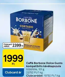 Tesco Caffé Borbone Dolce Gusto kompatibilis kávékapszula ajánlat