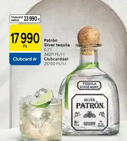 Tesco Patrón Silver tequila ajánlat
