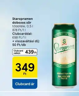 Tesco Staropramen dobozos sör ajánlat