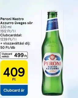 Tesco Peroni Nastro Azzurro üveges sör ajánlat