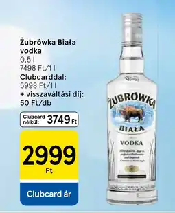 Tesco Żubrówka Biała vodka ajánlat