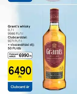 Tesco Grants whisky ajánlat
