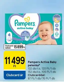 Tesco Pampers Active Baby pelenka ajánlat