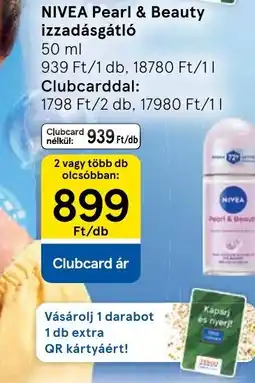 Tesco Nivea Pearl & Beauty izzadásgátló ajánlat