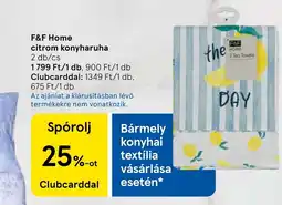 Tesco F&F Home citrom konyharuha ajánlat