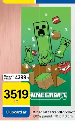 Tesco Minecraft strandtörölköző ajánlat