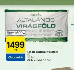 Tesco Sandis általános virágföld ajánlat