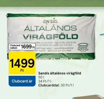 Tesco Sandis általános virágföld ajánlat