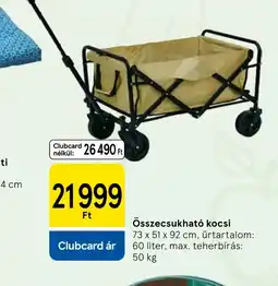 Tesco Összecsukható kocsi ajánlat