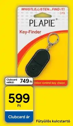 Tesco Plapie Fütyülős kulcstartó ajánlat