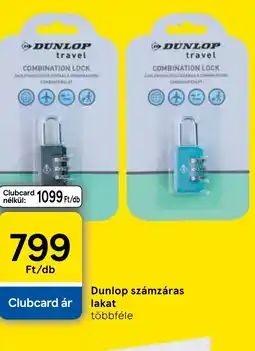 Tesco Dunlop számzáras lakat ajánlat