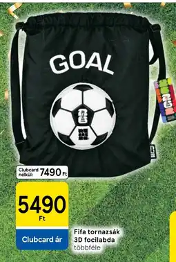Tesco Fifa tornazsák 3D focilabda ajánlat