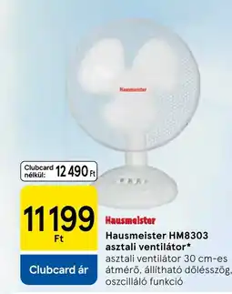 Tesco Hausmeister HM8303 asztali ventilátor* ajánlat