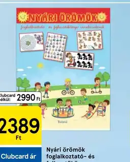 Tesco Roland Nyári örömök foglalkoztató- és fejlesztőkönyv ajánlat